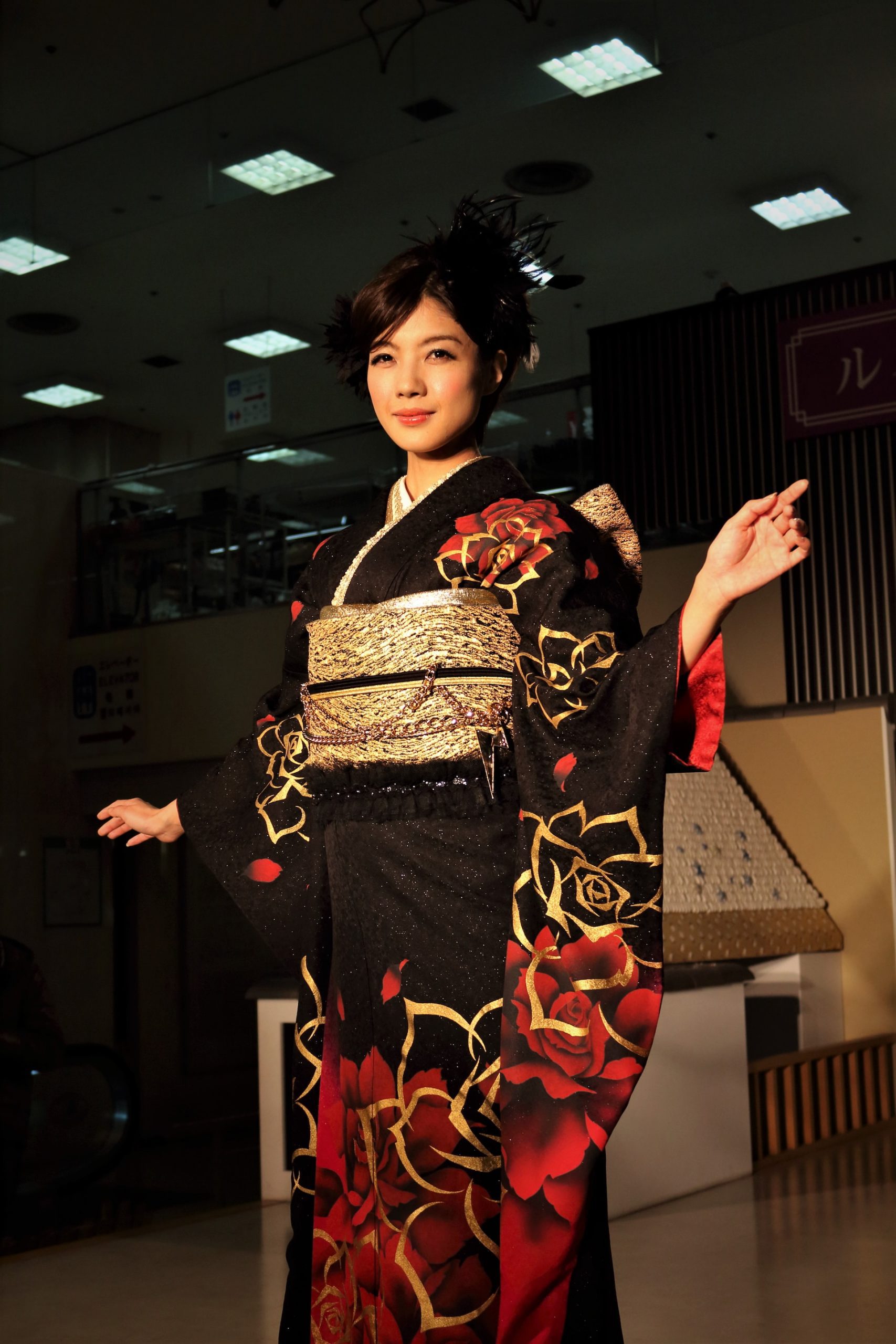 japanese woman in traditional wear
